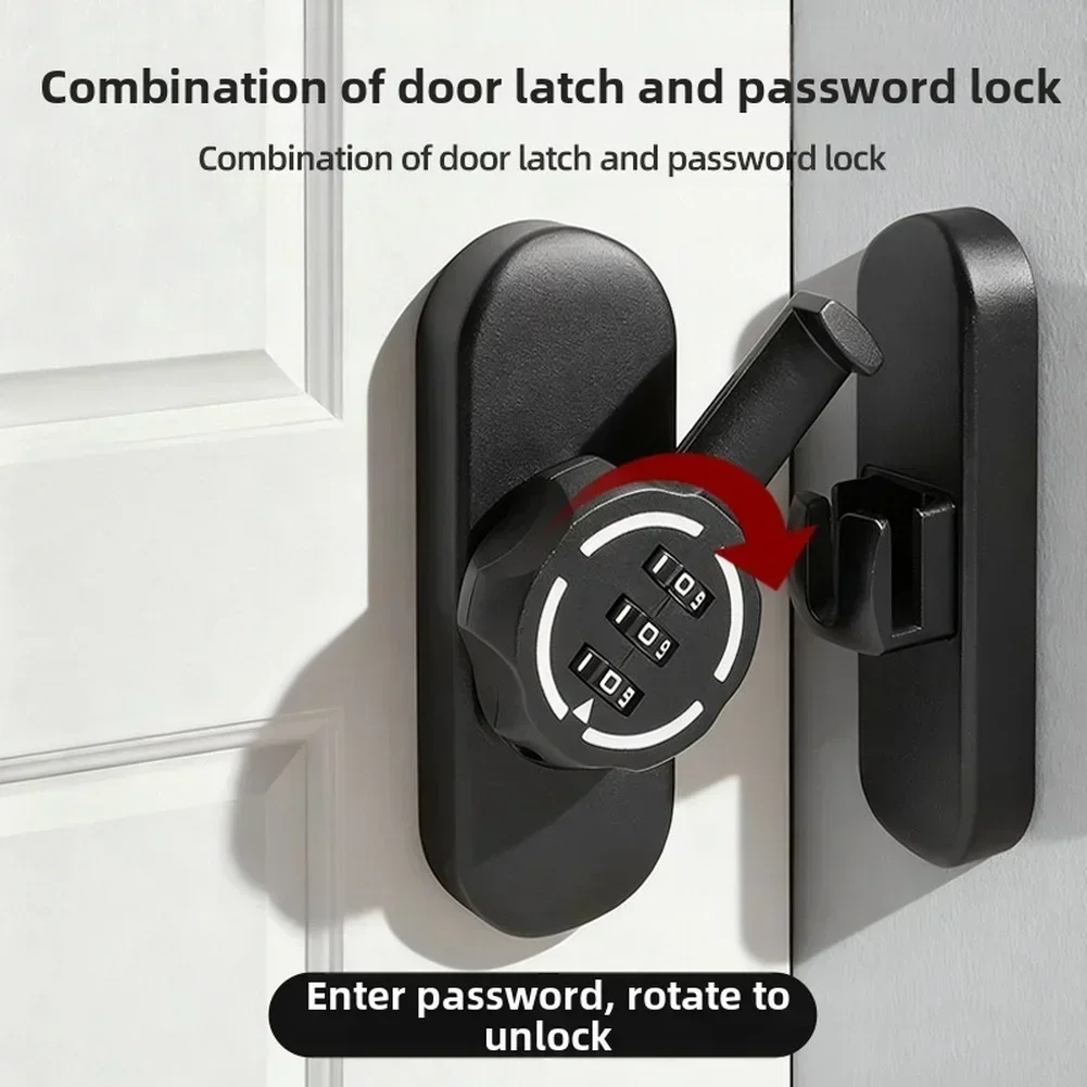 Furniture Sliding Door Hardware - กุญแจล็อคแบบรหัสผ่าน 90/180 องศา สำหรับประตูบานเลื่อน ห้องน้ำ ล็อคแบบตัวเลข