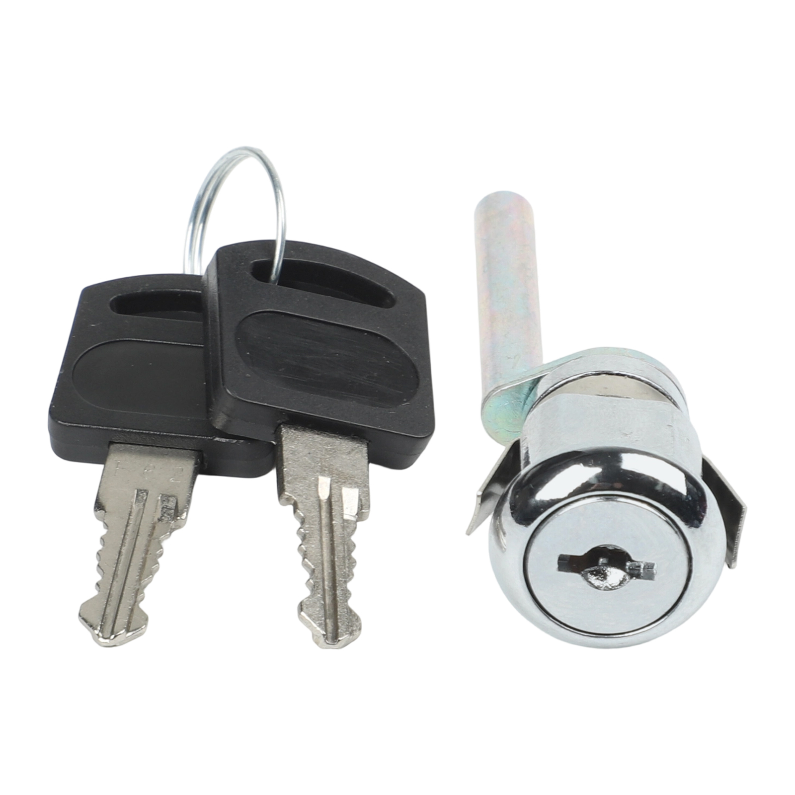 Furniture Hardware Latch - ชุดล็อคตู้เอกสารพร้อมกุญแจ 1 ชุด ล็อคกลางสำหรับเฟอร์นิเจอร์พร้อมก้านล็อคประตูสำหรับตู้ ล็อคตู้สามชั้น อุปกรณ์ฮาร์ดแวร์เฟอร์นิเจอร์