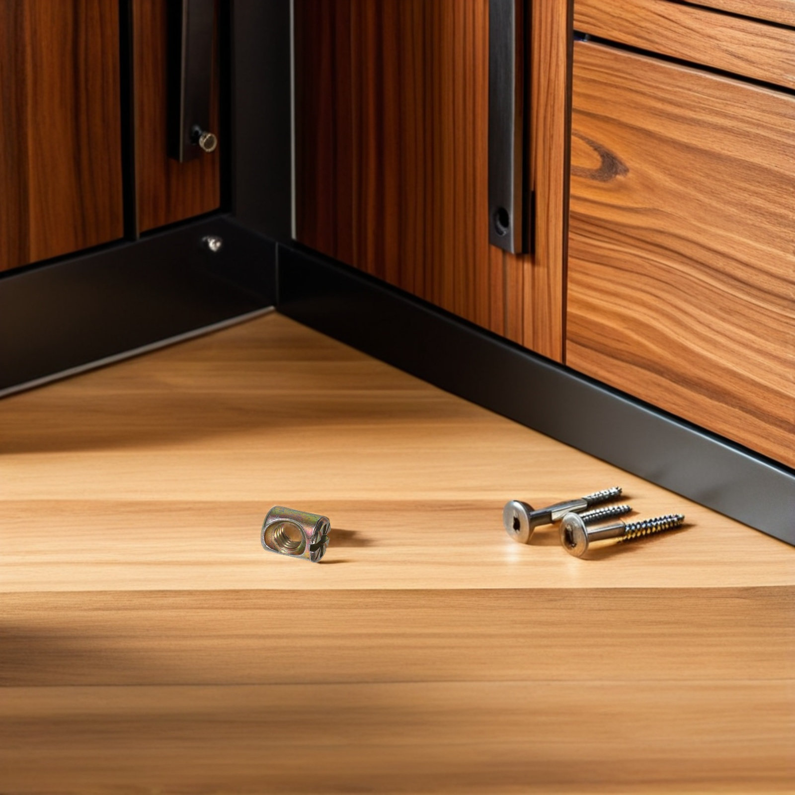 Furniture Hardware Barrel Nut - ชุดน็อตทรงกระบอกแบบมีร่อง M6 จำนวน 50 ชิ้น สำหรับเฟอร์นิเจอร์
