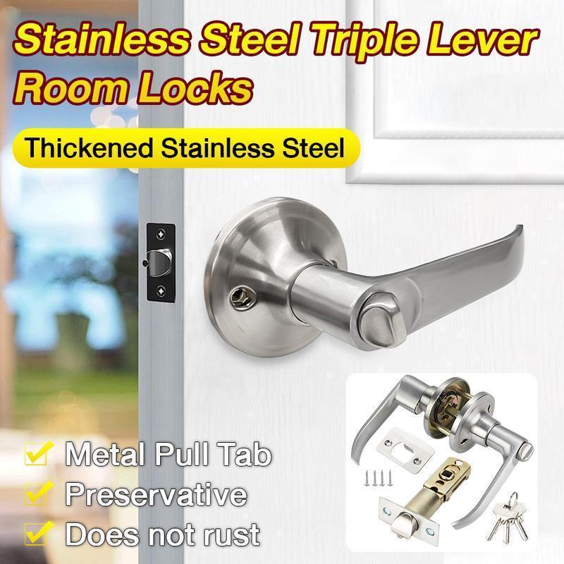 Door Handle Bar - 1 ชิ้น ล็อคประตูห้องในบ้าน อลูมิเนียมอัลลอยด์ สำหรับห้องน้ำ ห้องนอน