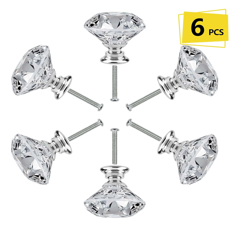 Furniture Hardware Latch - ลูกบิดตู้ 6 ชิ้น พร้อมสกรู ขนาด 30
