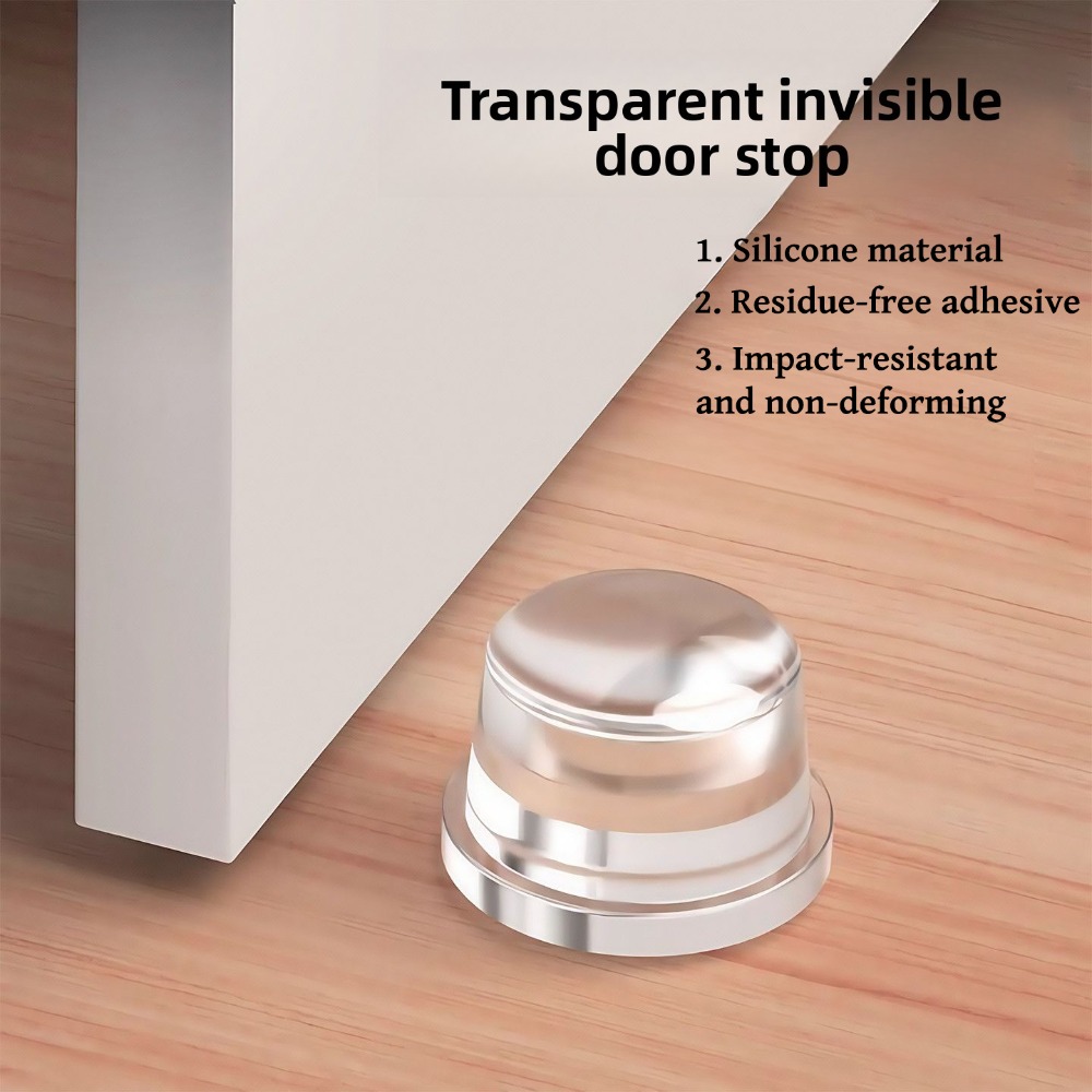 Furniture Hardware Latch - ตัวกันกระแทกประตูซิลิโคน ป้องกันผนัง ที่กันกระแทกมือจับประตูห้องนอน แบบติดเอง ป้องกันการชน อุปกรณ์เสริมเฟอร์นิเจอร์ที่ใช้งานได้จริง