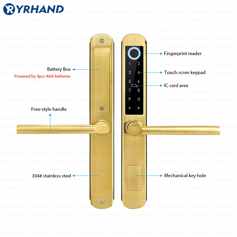 IP66 ทองสแตนเลสกระจกบานเลื่อนส - Furniture Sliding Door Hardware บทวิจารณ์และราคา