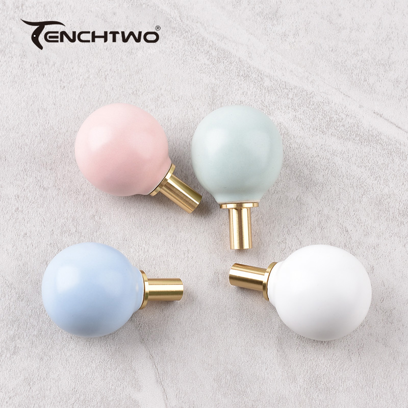 ตะขอเซรามิกทรงกลมตะขอแขวนเสื้อ - Furniture Hardware Latch บทวิจารณ์และราคา