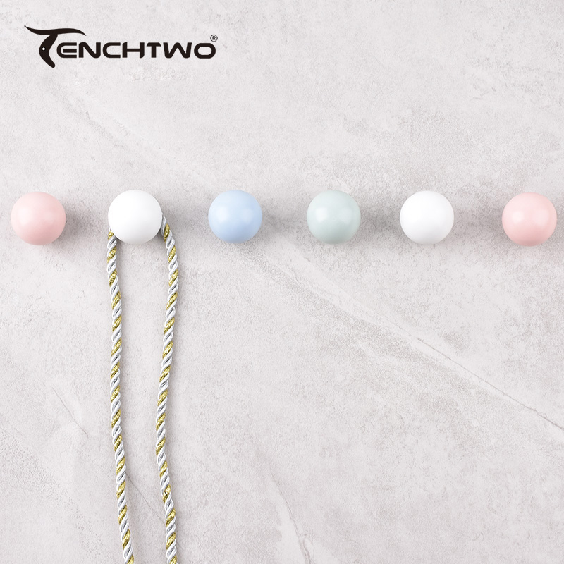 ตะขอเซรามิกทรงกลมตะขอแขวนเสื้อ - Furniture Hardware Latch บทวิจารณ์และราคา