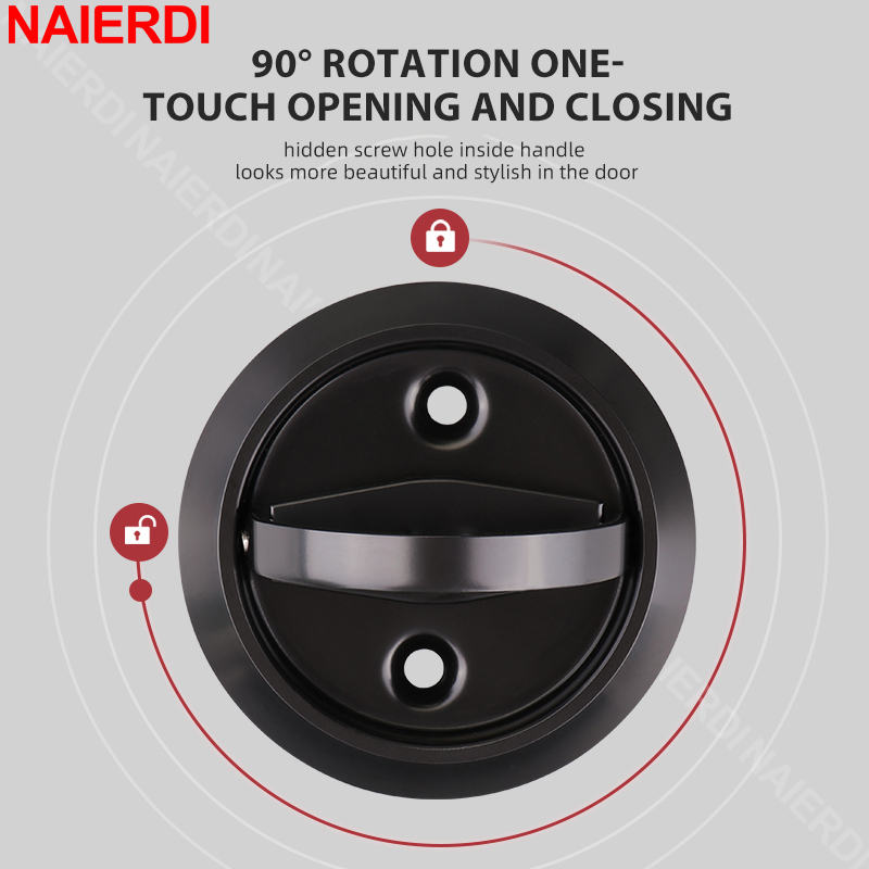 NAIERDI รอบปิดภาคเรียนประตูล็อ - Furniture Sliding Door Hardware บทวิจารณ์และราคา