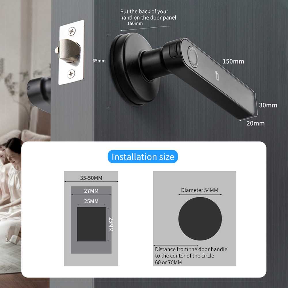 Tuya SmartLife APP BLE สมาร์ทล - Door Handle Bar บทวิจารณ์และราคา