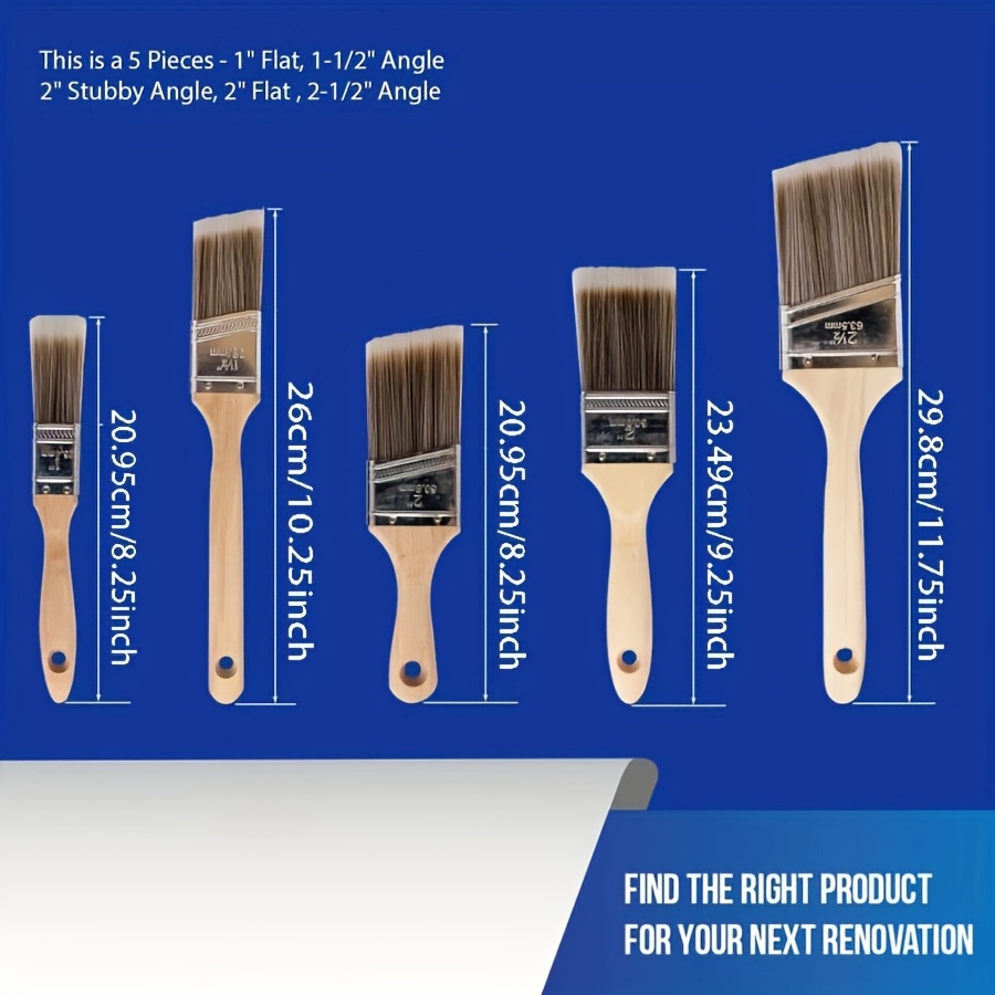 5 ชิ้นคุณภาพสูงแปรงทาสีแปรงบาร - Furniture Joint Hardware บทวิจารณ์และราคา