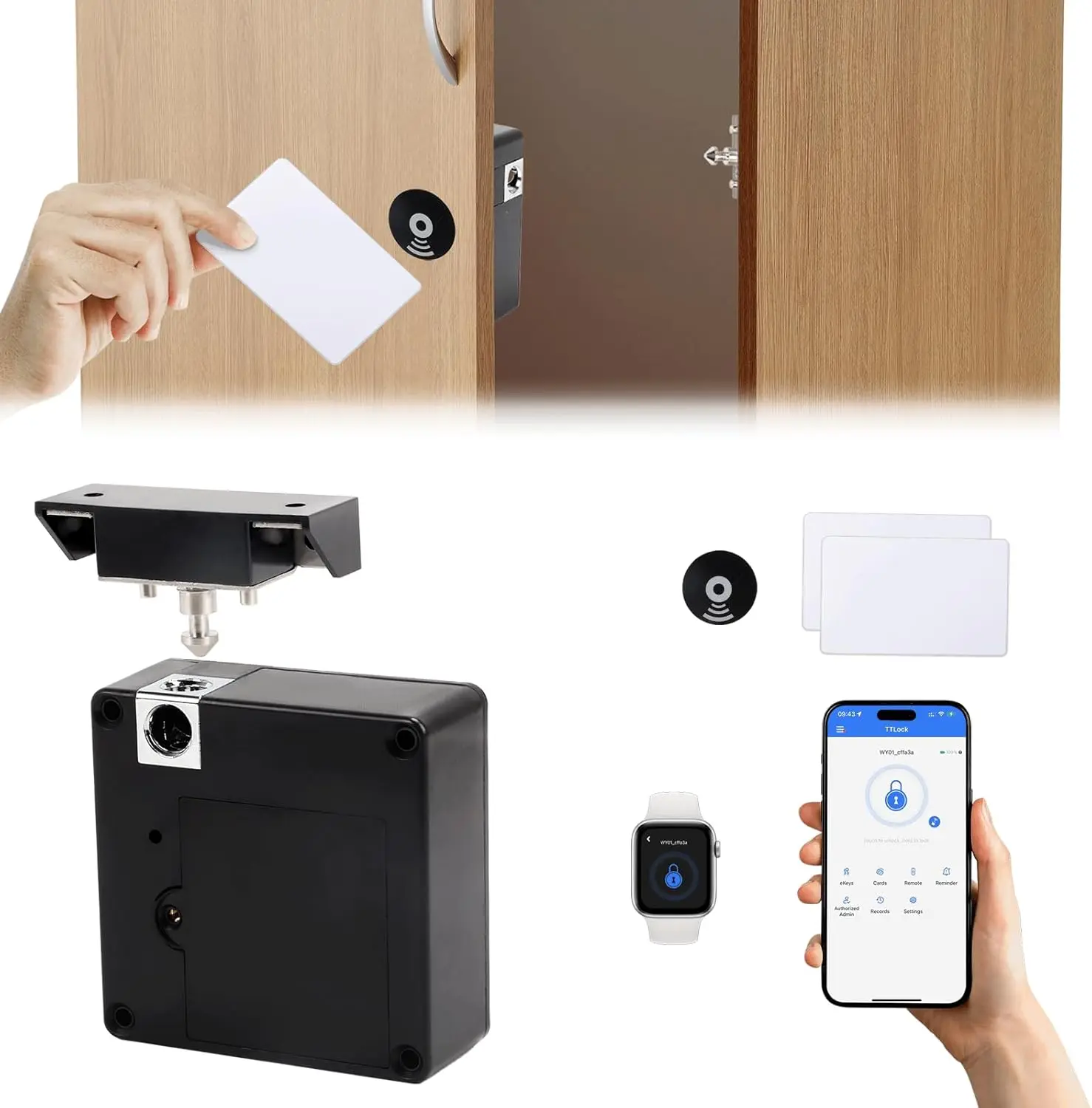 ล็อกเกอร์อัจฉริยะ NFC สำหรับโท - Furniture Hardware Latch บทวิจารณ์และราคา