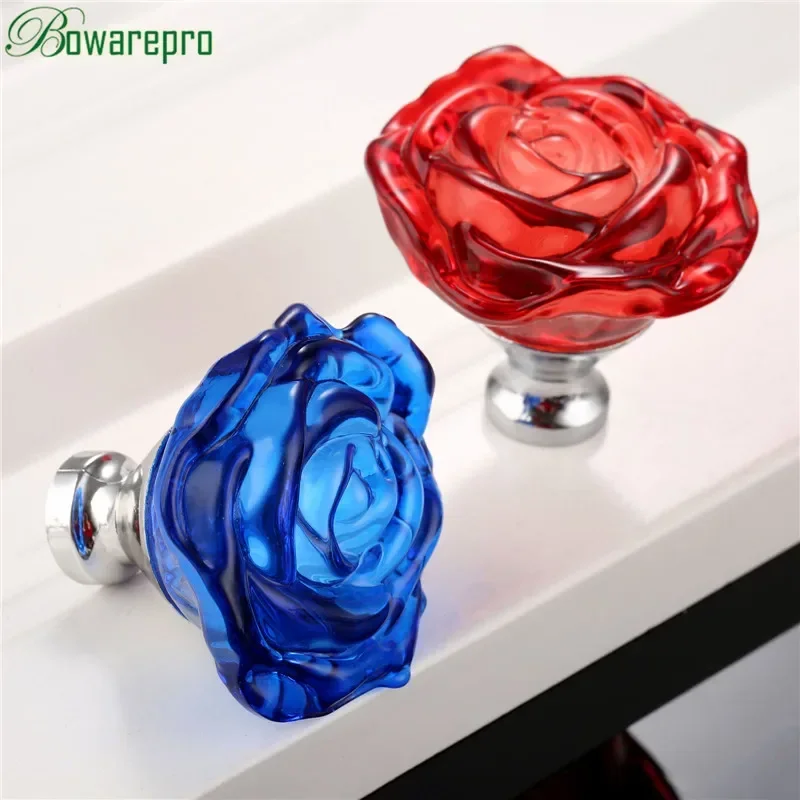 Bowarepro 50 มม.คริสตัลRoseแก้ - Furniture Hardware Latch บทวิจารณ์และราคา