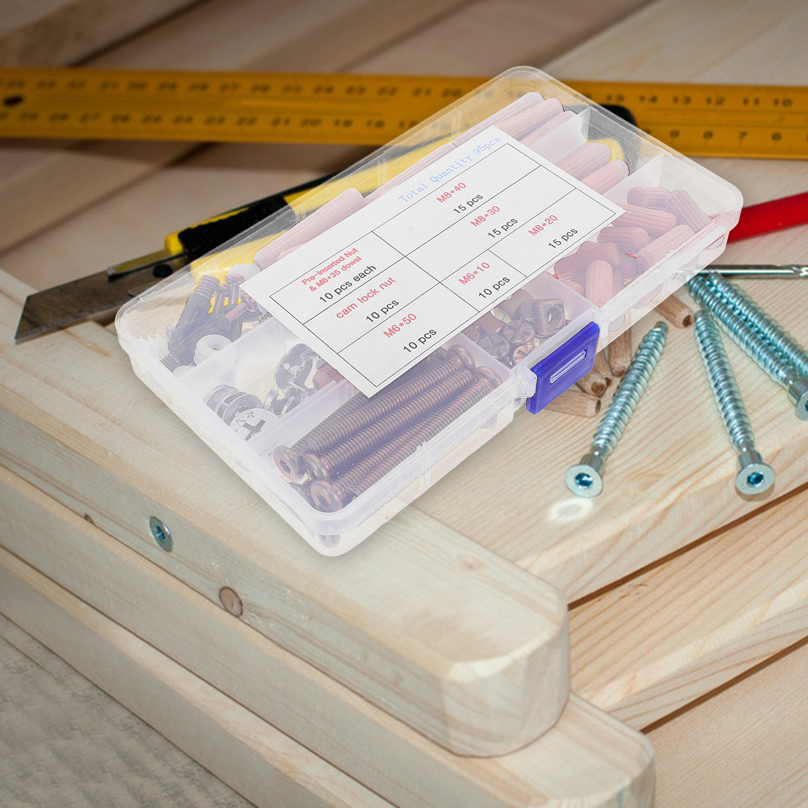 ชุดอุปกรณ์ฮาร์ดแวร์เตียงสองชั้ - Furniture Hardware Barrel Nut บทวิจารณ์และราคา