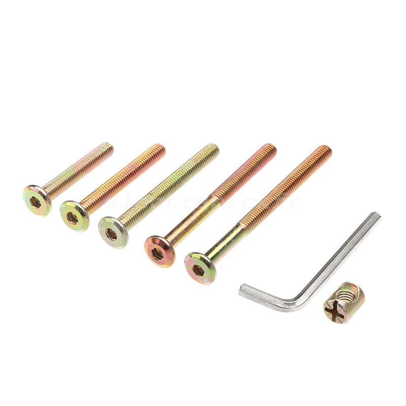 ชุดสกรูเปลเด็ก M6x40/50/60/70/ - Furniture Hardware Barrel Nut บทวิจารณ์และราคา