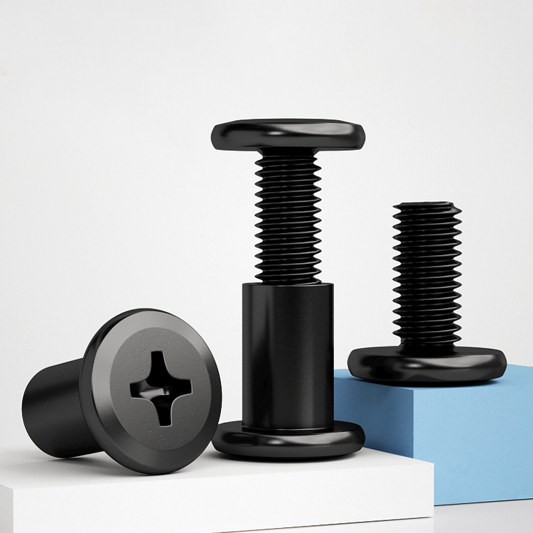 สกรูชิคาโก้เหล็กคาร์บอนสีดำ M6 - Furniture Hardware Barrel Nut บทวิจารณ์และราคา