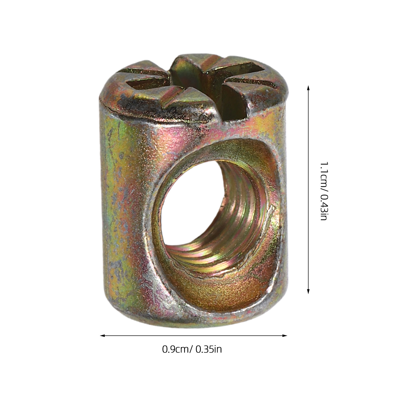 ชุดน็อตทรงกระบอกแบบมีร่อง M6 จ - Furniture Hardware Barrel Nut บทวิจารณ์และราคา