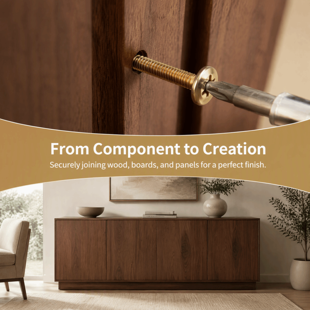ชุดอุปกรณ์ฮาร์ดแวร์เฟอร์นิเจอร - Furniture Hardware Barrel Nut บทวิจารณ์และราคา