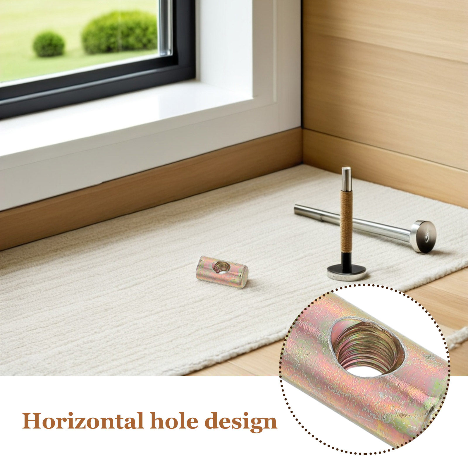 ชุดอุปกรณ์ฮาร์ดแวร์ประกอบเฟอร์ - Furniture Hardware Barrel Nut บทวิจารณ์และราคา