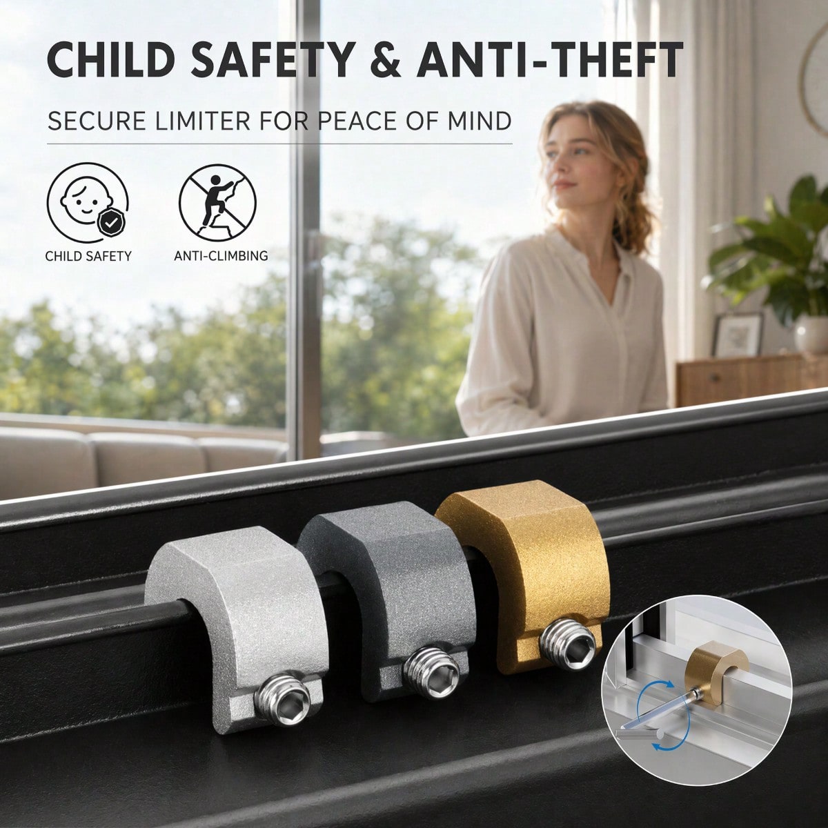 ตัวล็อคหน้าต่างอะลูมิเนียมอัลล - Furniture Sliding Door Hardware บทวิจารณ์และราคา