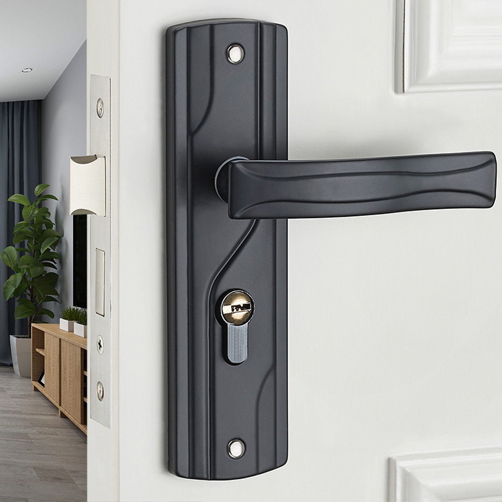 มือจับประตูล็อคเหล็กแมงกานีสแบ - Door Handle Bar บทวิจารณ์และราคา