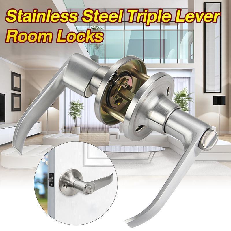 1 ชิ้น ล็อคประตูห้องในบ้าน อลู - Door Handle Bar บทวิจารณ์และราคา