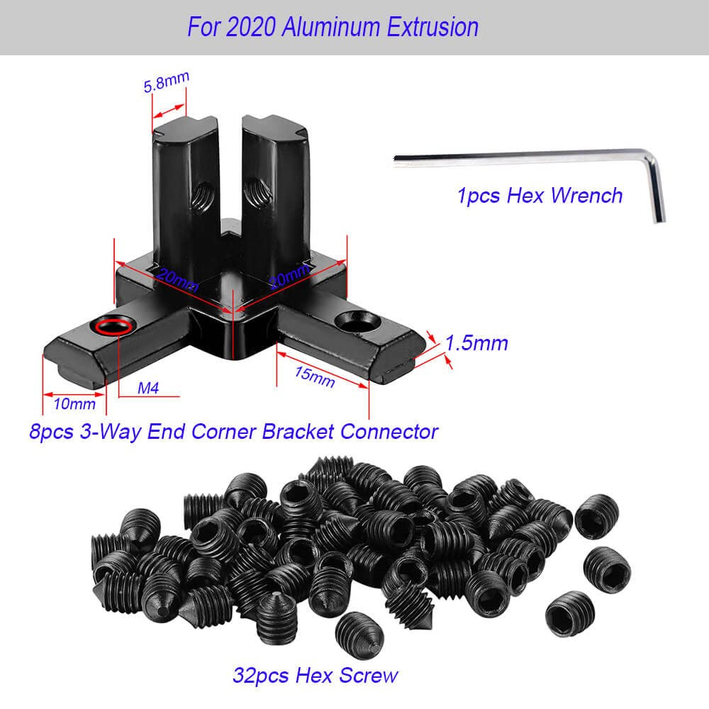 ขายึดมุม 90 องศาอะลูมิเนียม 8  - Joint Connector Bracket บทวิจารณ์และราคา