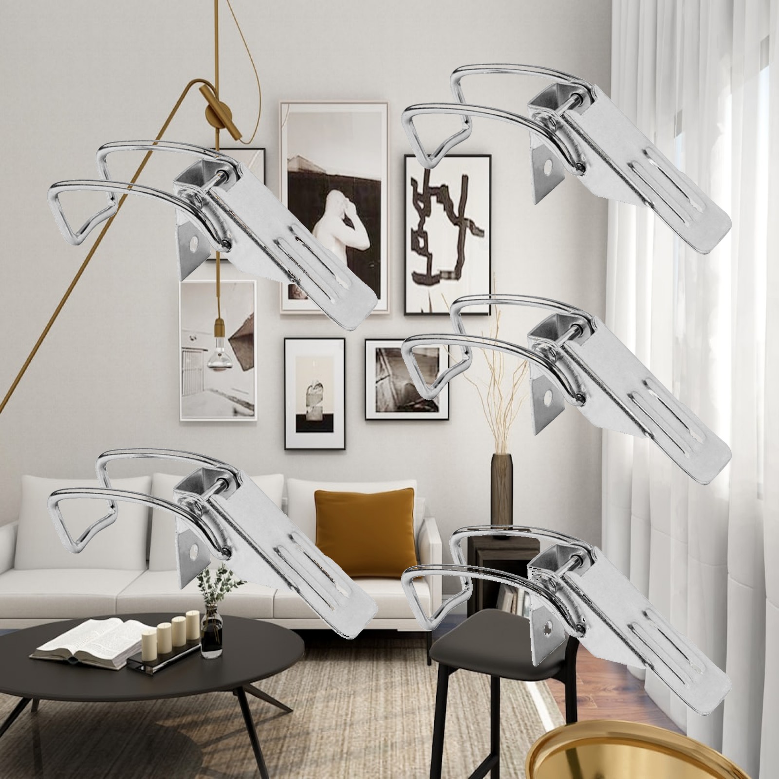 5x Latch Catch Hasp Metal Stur - Furniture Hardware Latch บทวิจารณ์และราคา