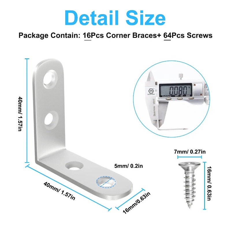 ตัวยึดมุมเฟอร์นิเจอร์และตู้ -  - Joint Connector Bracket บทวิจารณ์และราคา