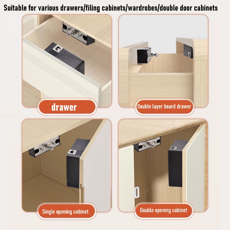 Tuya สมาร์ทตู้ประตูล็อค Keyles - Furniture Hardware Latch บทวิจารณ์และราคา