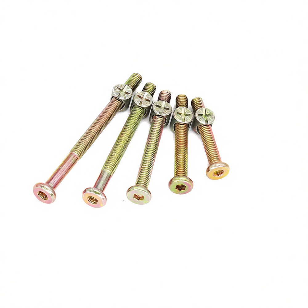 สกรูหัวหกเหลี่ยม M6 พร้อมน็อตย - Furniture Hardware Barrel Nut บทวิจารณ์และราคา