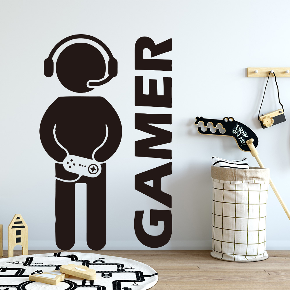 1 PC Gamer Wall Art Decal สําห - Furniture Joint Hardware บทวิจารณ์และราคา