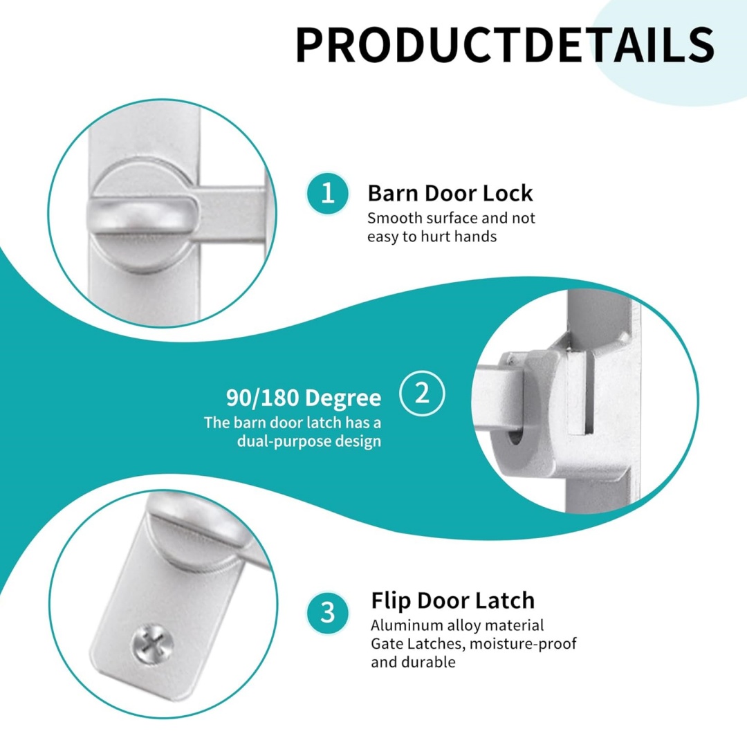 ล็อคประตูบานเลื่อนแบบพับได้ 90 - Furniture Sliding Door Hardware บทวิจารณ์และราคา
